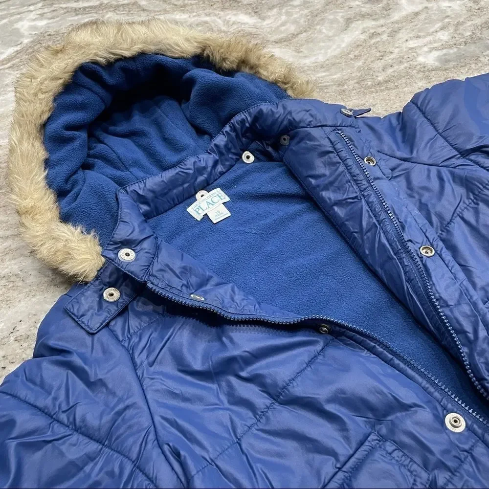 THE Children’s Place Blue Winter Jacket 18M